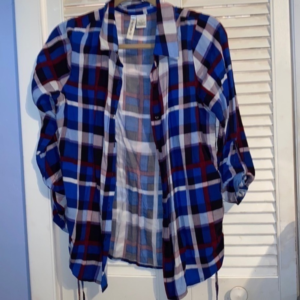 Ms Bella D plaid shirt